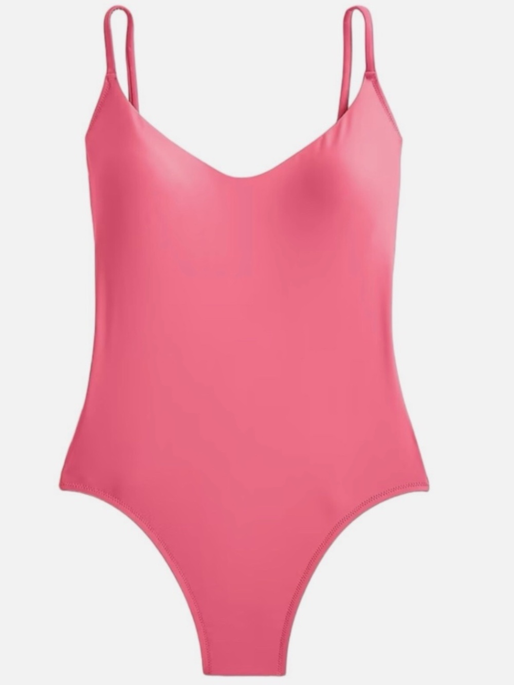 NWT J. Crew Scoop Neck One Piece Barbie Pink Full Coverage Swimsuit Size 10